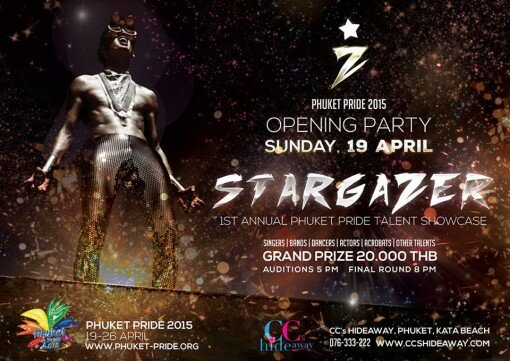 Phuket Pride 2015 Opening Party - Stargazer poster